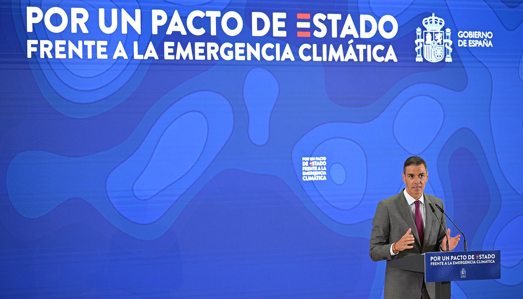 Pacto Estado Emergencia Climatica Pedro Sánchez